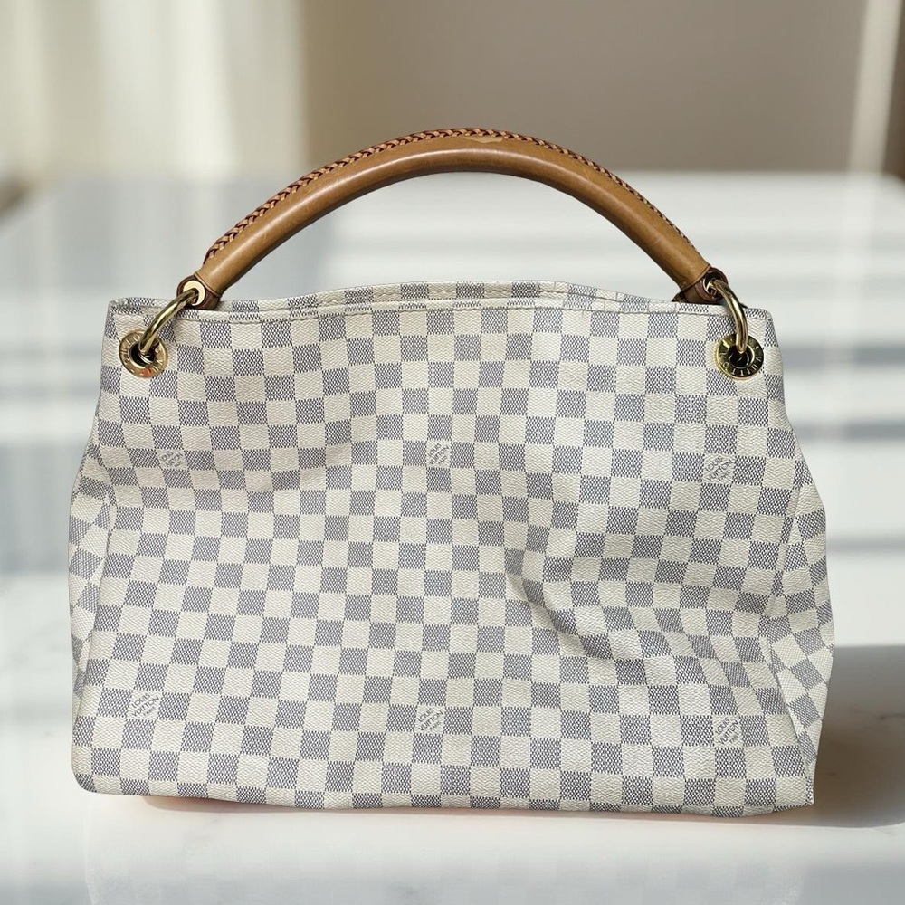 Authentic Louis Vuitton Damier Azur MM Artsy Shoulder Bag - Picture 2 of 13